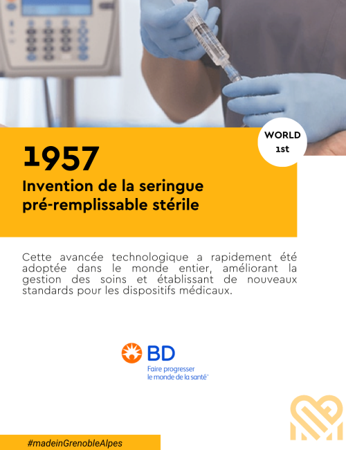 1957 : Invention de la seringue pré-remplissable stérile