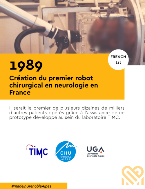 1989 : création du premier robot chirurgical en neurologie en France